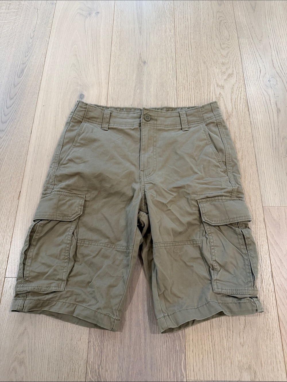 Goodfellow Men's Khaki Cargo Shorts - Classic Utility Style Size 28 Waist